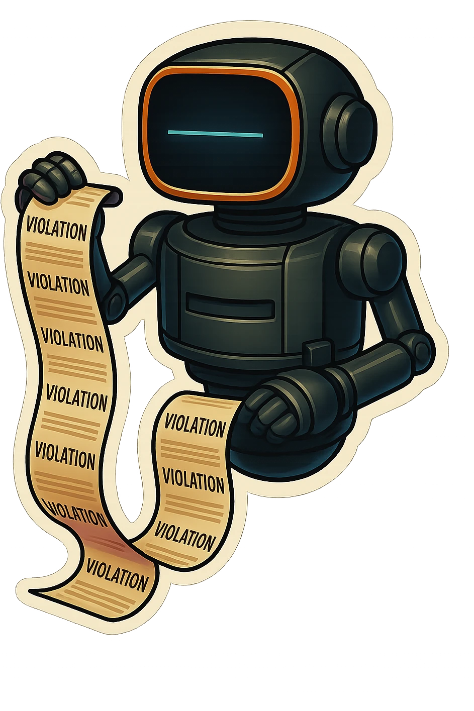 no head bureaucrat robot emoji