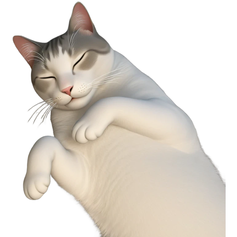 peaceful sleeping cat emoji