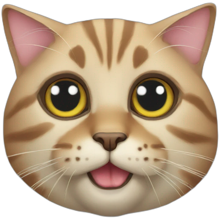 Ugly cat emoji