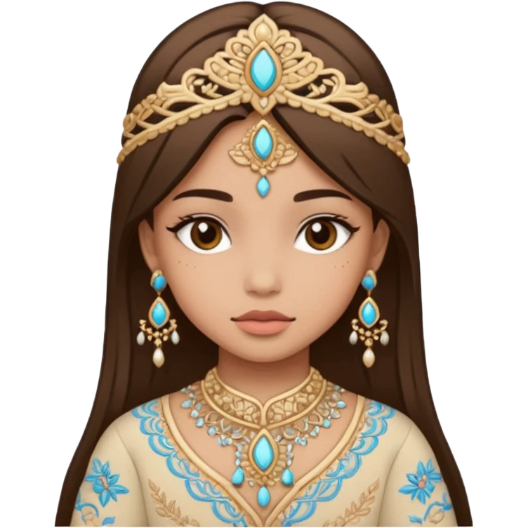Create bhutanese emoji a girl character wearing kira emoji