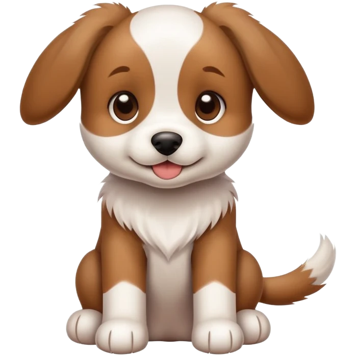 cute puppy dog with floppy ears emoji