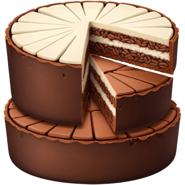 chocolate rice cake slices emoji