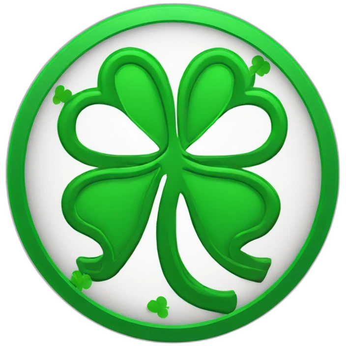 round-green-outline-sign-no-entry-for-clover-clovers emoji