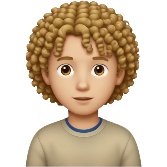 curly hair boy emoji