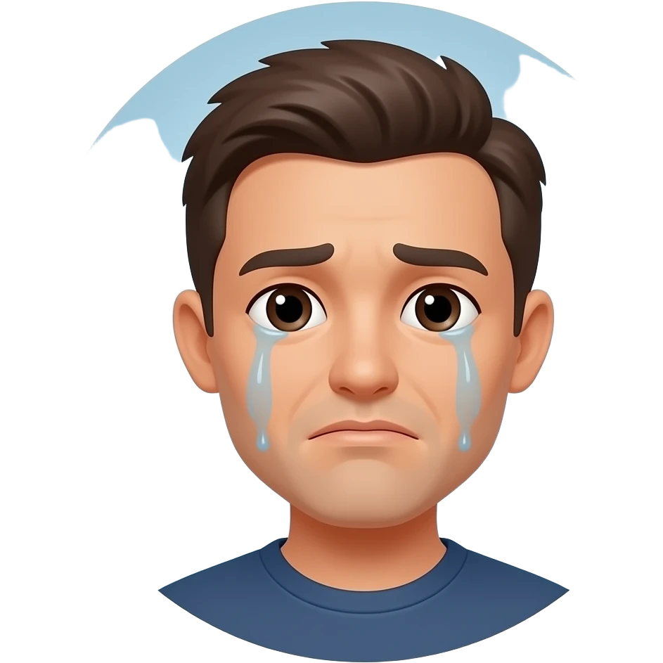 crying on the inside emoji