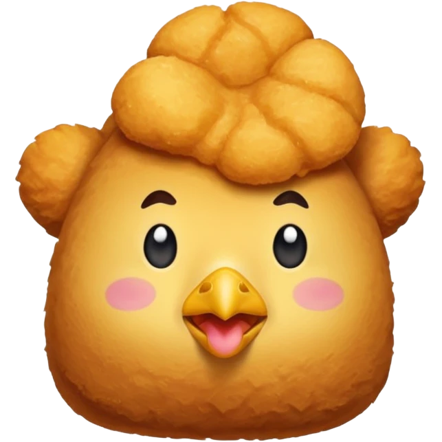 Make an emoji of a chicken nugget like the food, not the chicken, the food chicken nugget. emoji