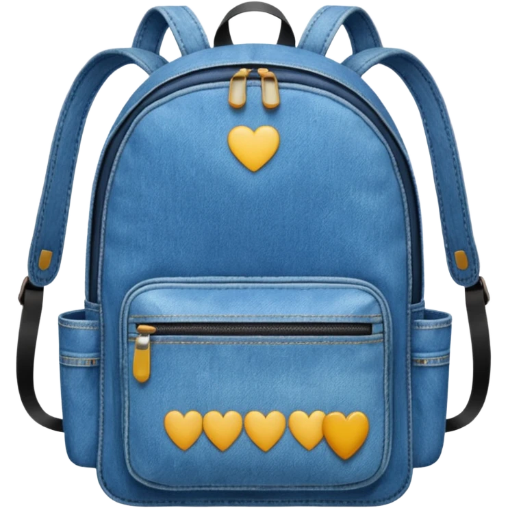 Denim backpack emoji
