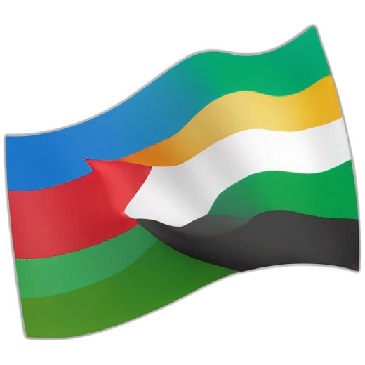 Drapeau Israël avec celui de la Palestine lgbt emoji