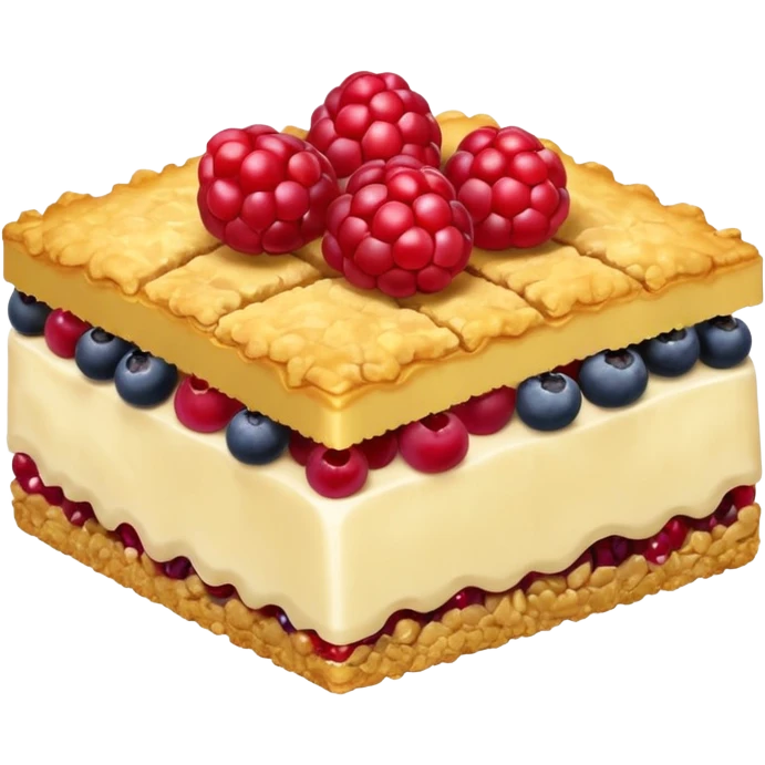 crumble slice with berries emoji