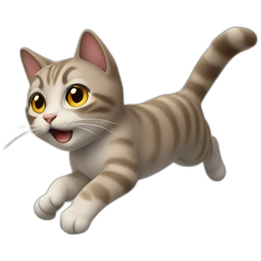 Cat flying emoji
