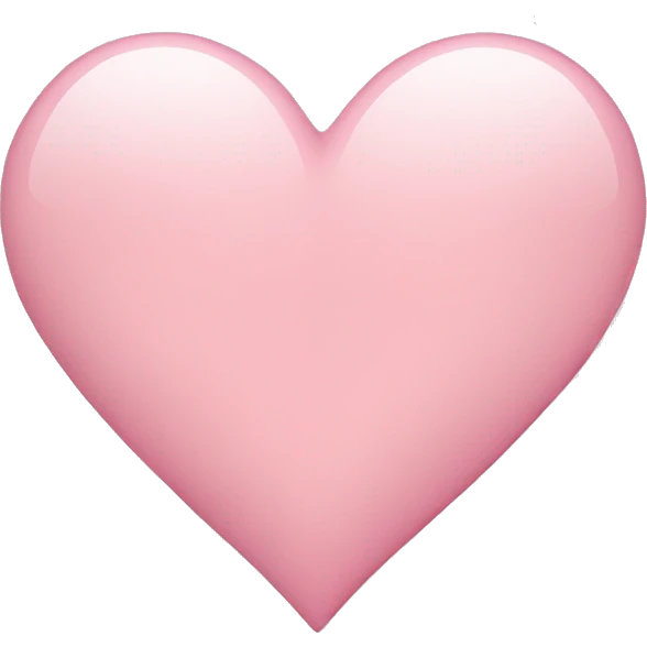 Light pink heart  emoji
