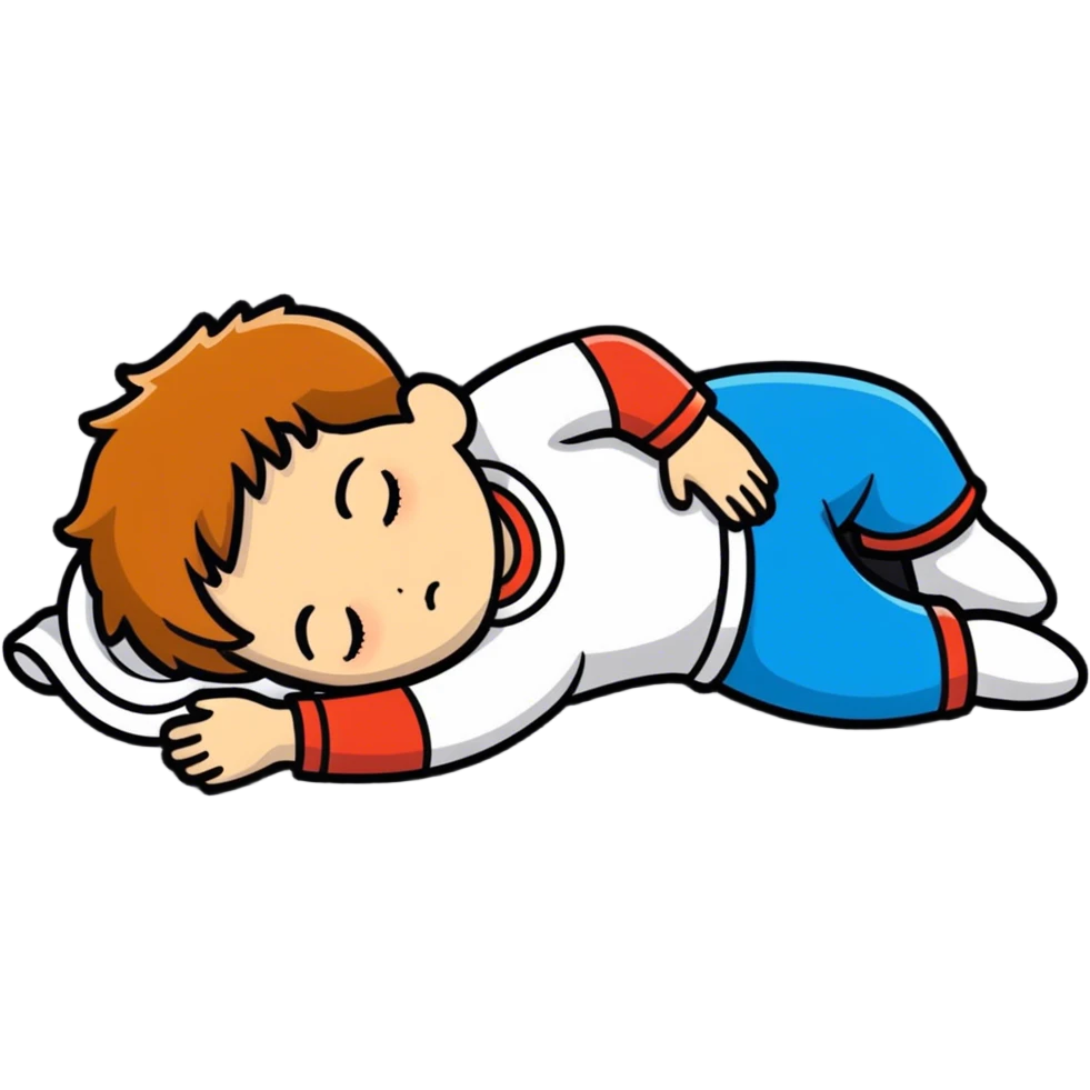 Boy passing out emoji