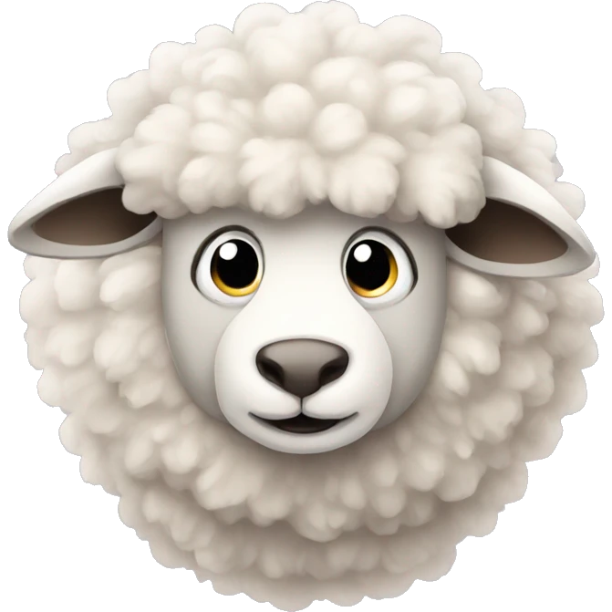 fluffy sheep emoji