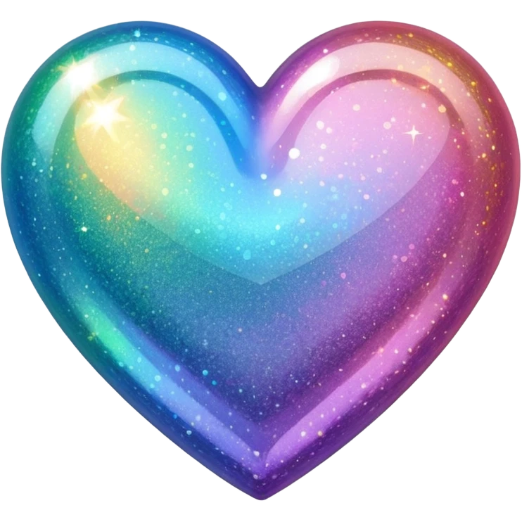 glitter heart  emoji