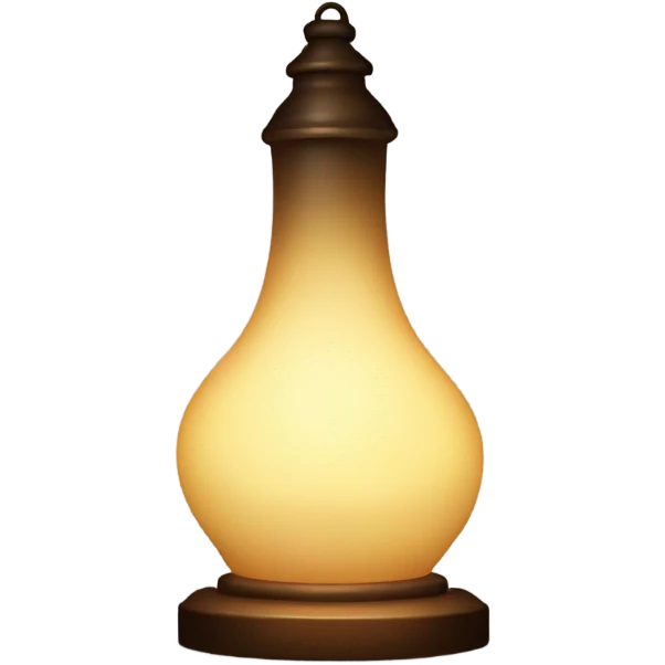 a lamp that illuminates darkly emoji