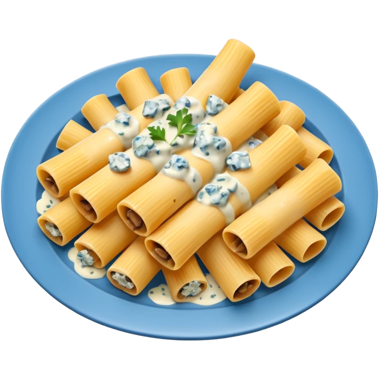 rigatoni mushrooms with blue cheese sauce emoji