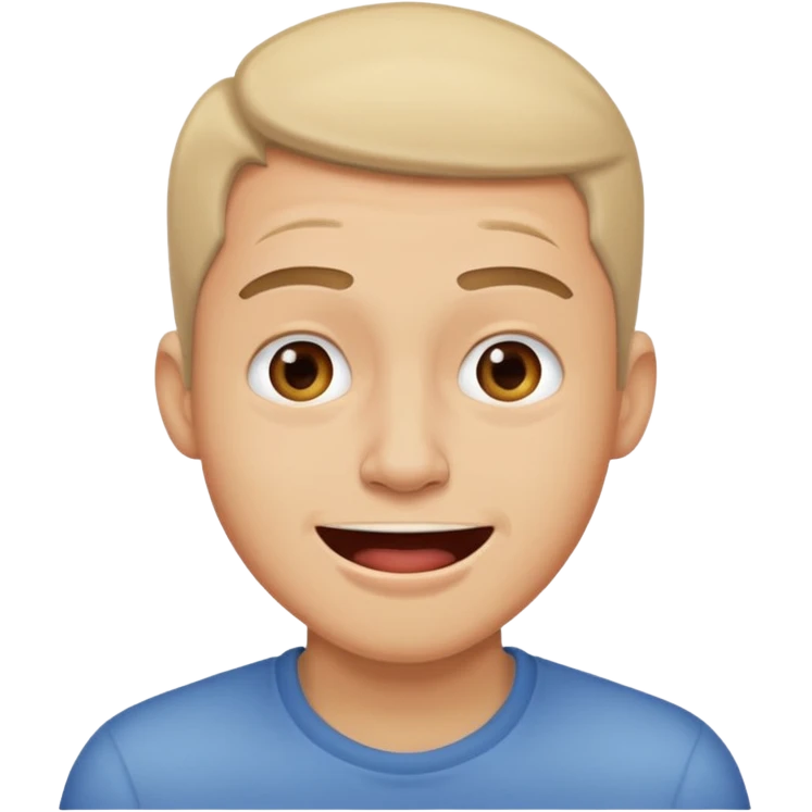 A guy trying not to laugh emoji