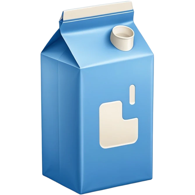 blue milk carton emoji
