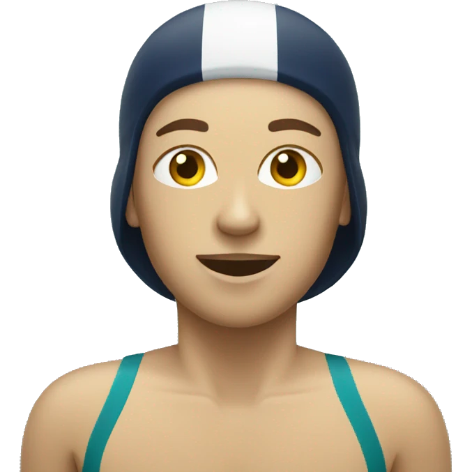Professional swimmer swimming in race emoji