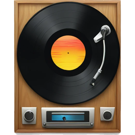 Vinyl-record-display emoji