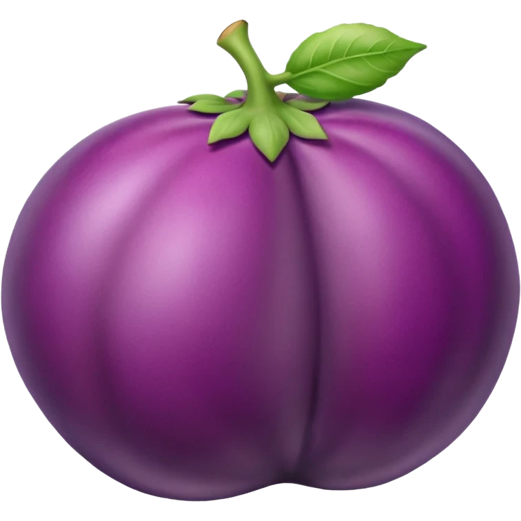 eggplant going into peach  emoji