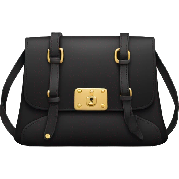 Black purse cute emoji