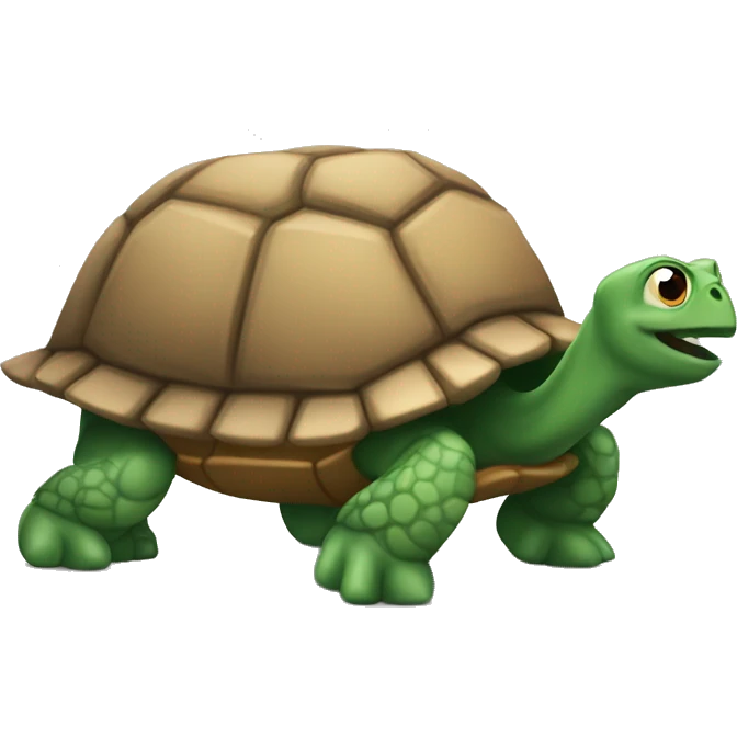 Una tortuga en una furgoneta emoji