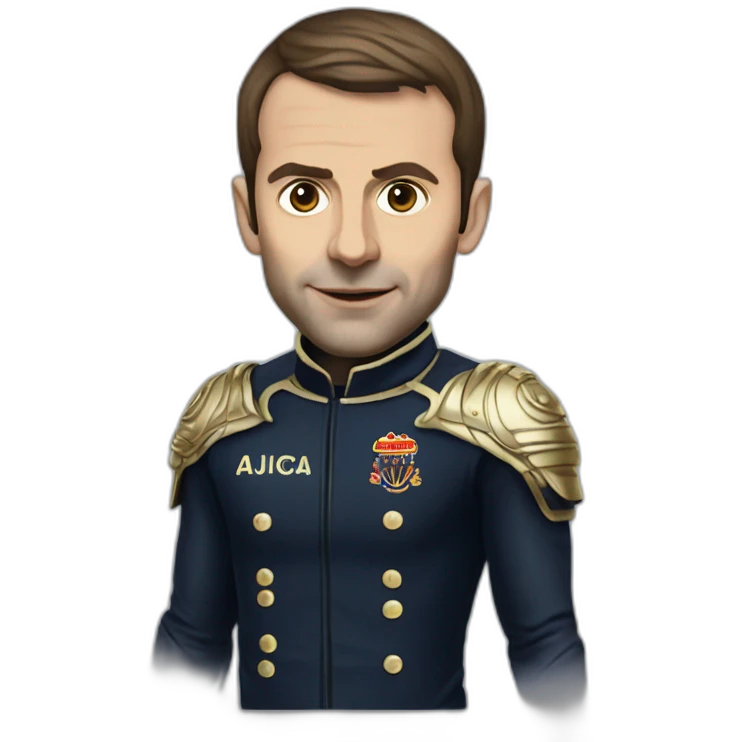 emanuel macron in gothic kit emoji