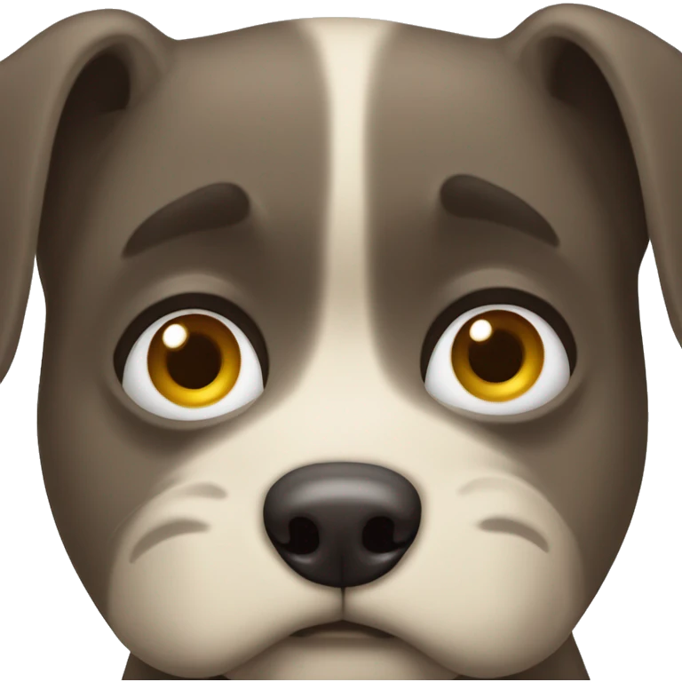 Perro con ojitos tristes  emoji