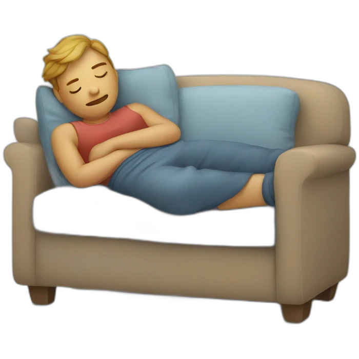 sleeping on the couch emoji