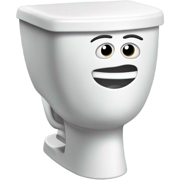 toilet with a head coming out of it emoji