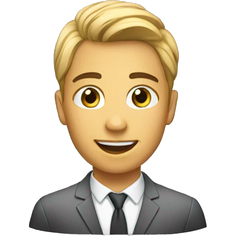young interviewer emoji