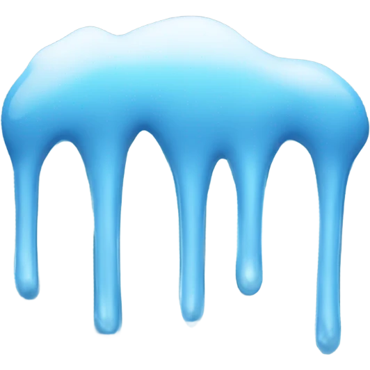 January word in cursive with light blue color and little icicles sticking out of the letters  emoji