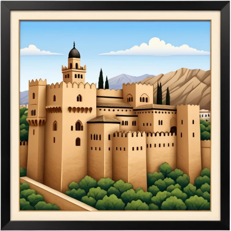 The alhambra of granada, spain  emoji