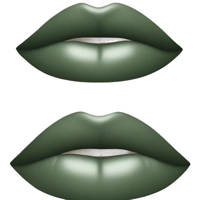 Sage green lipstick emoji