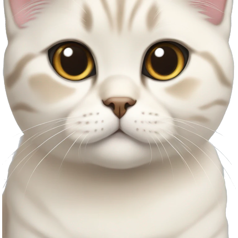 scottish fold color point cat emoji