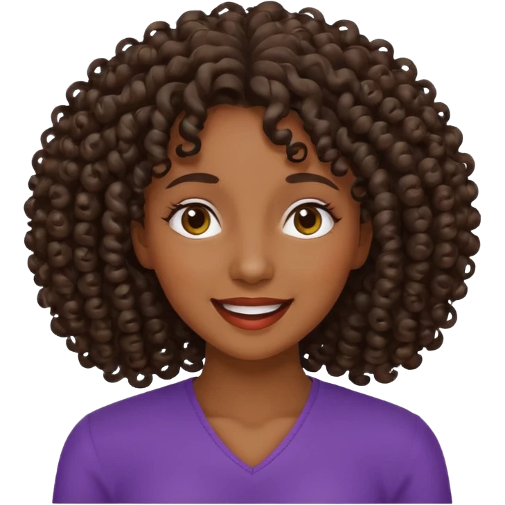 Cacheada apaixonada  emoji