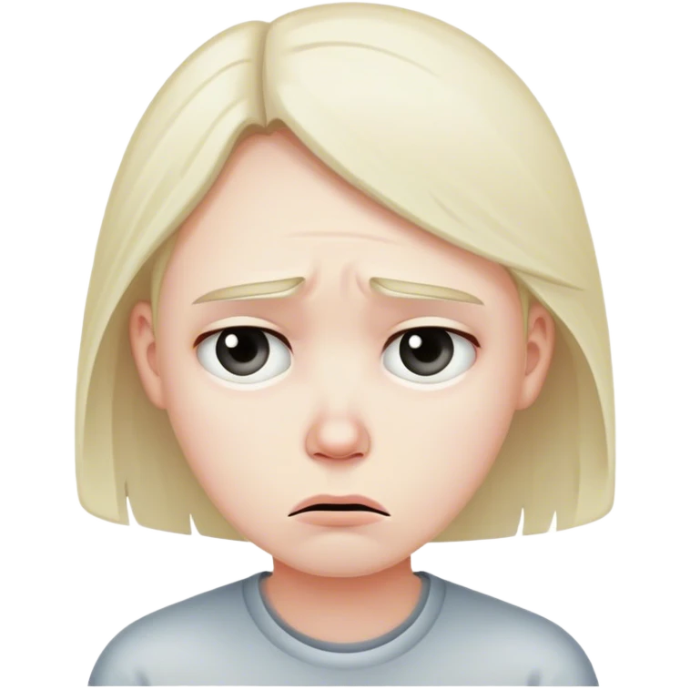 Sad and frustrated but not angry emoji
