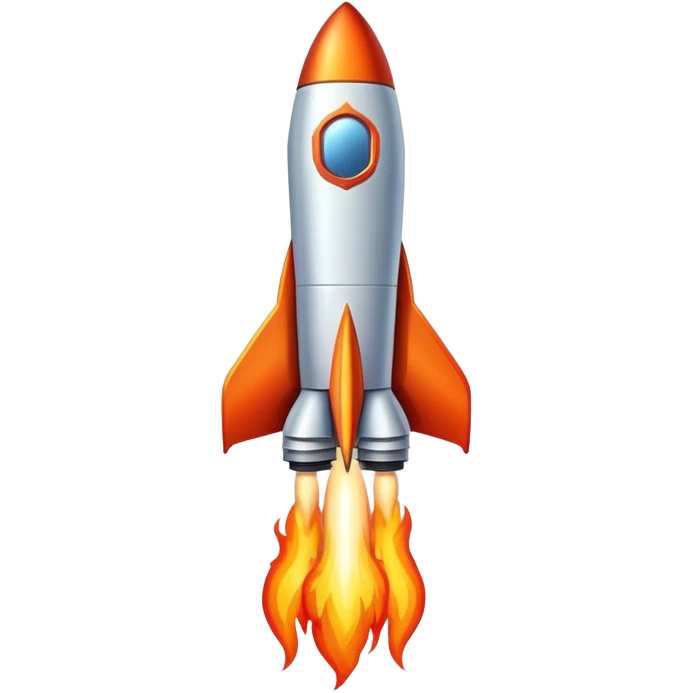 space rocket launching emoji