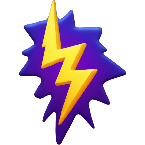 Lightning emoji