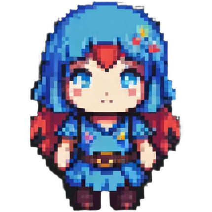 retro anime character in Japanese style emoji