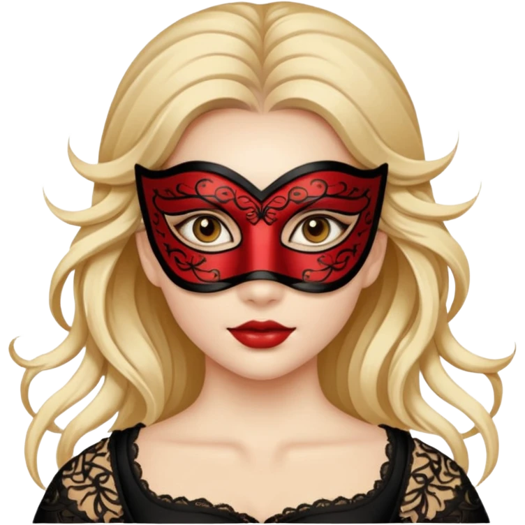 a beautiful girl wearing mask emoji