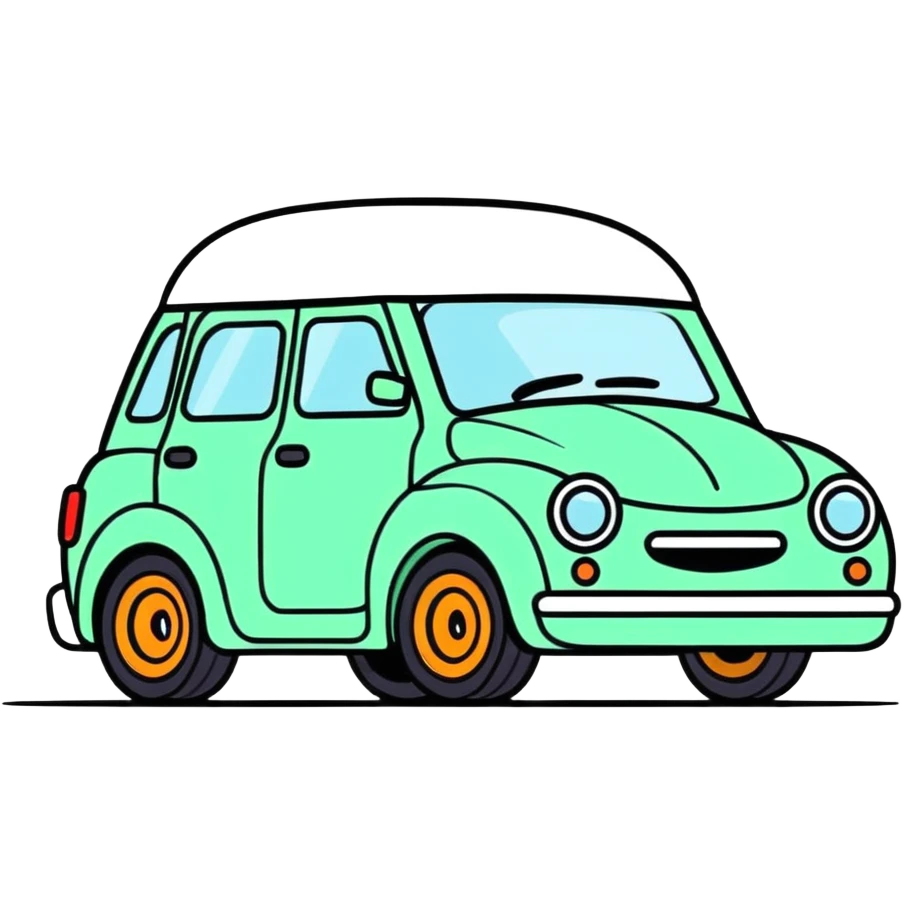 Happy car emoji
