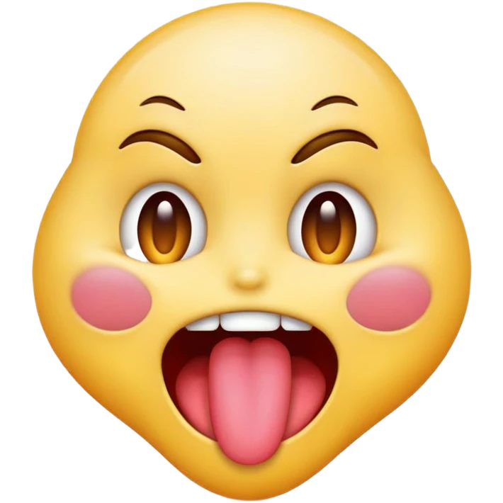 Freaky Moaning emoji with tongue out emoji emoji