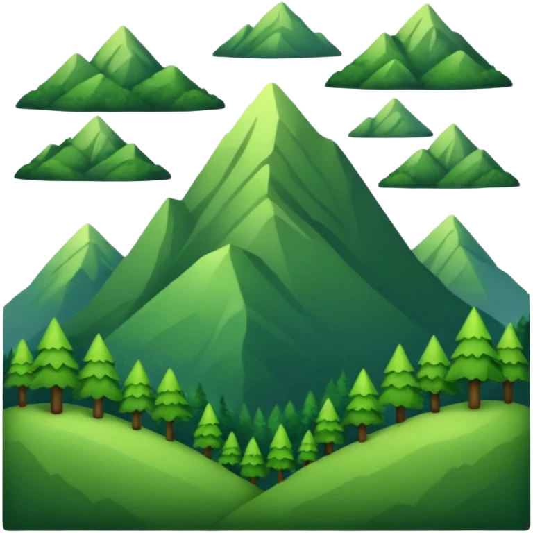 green mountain emoji