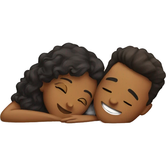 Cute couple laying together  emoji