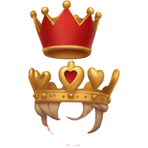 Crown of hearts emoji