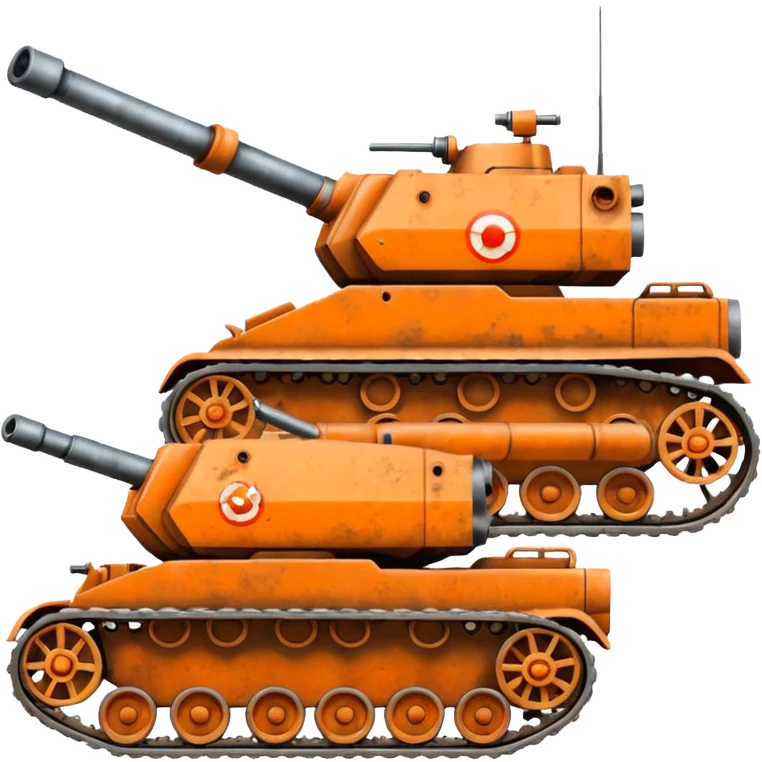 orange army tanks emoji