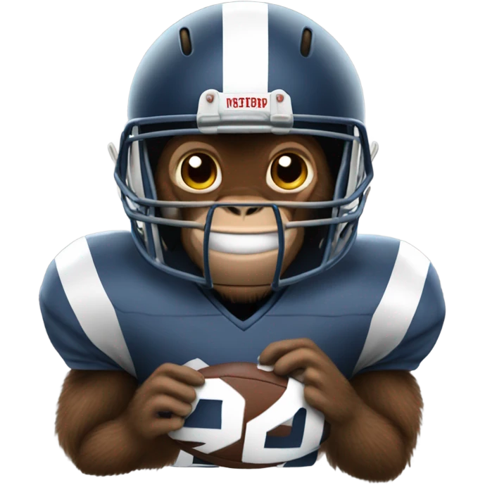 Monkey football emoji