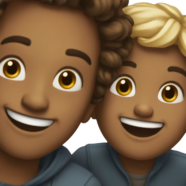smiling duo portrait meme emoji